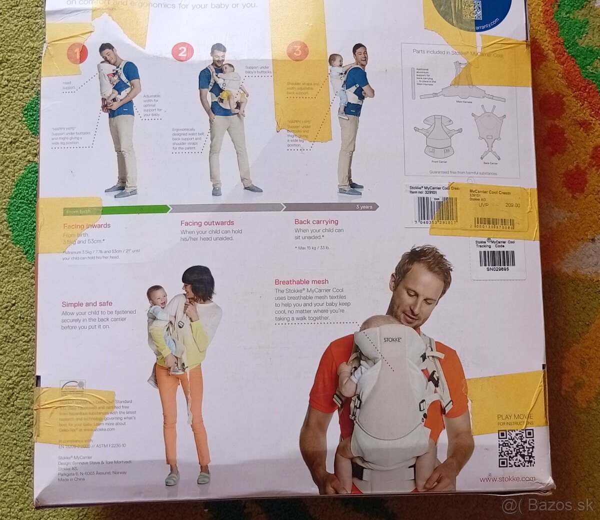 Detský nosič zn. Stokke MyCarrier Cool