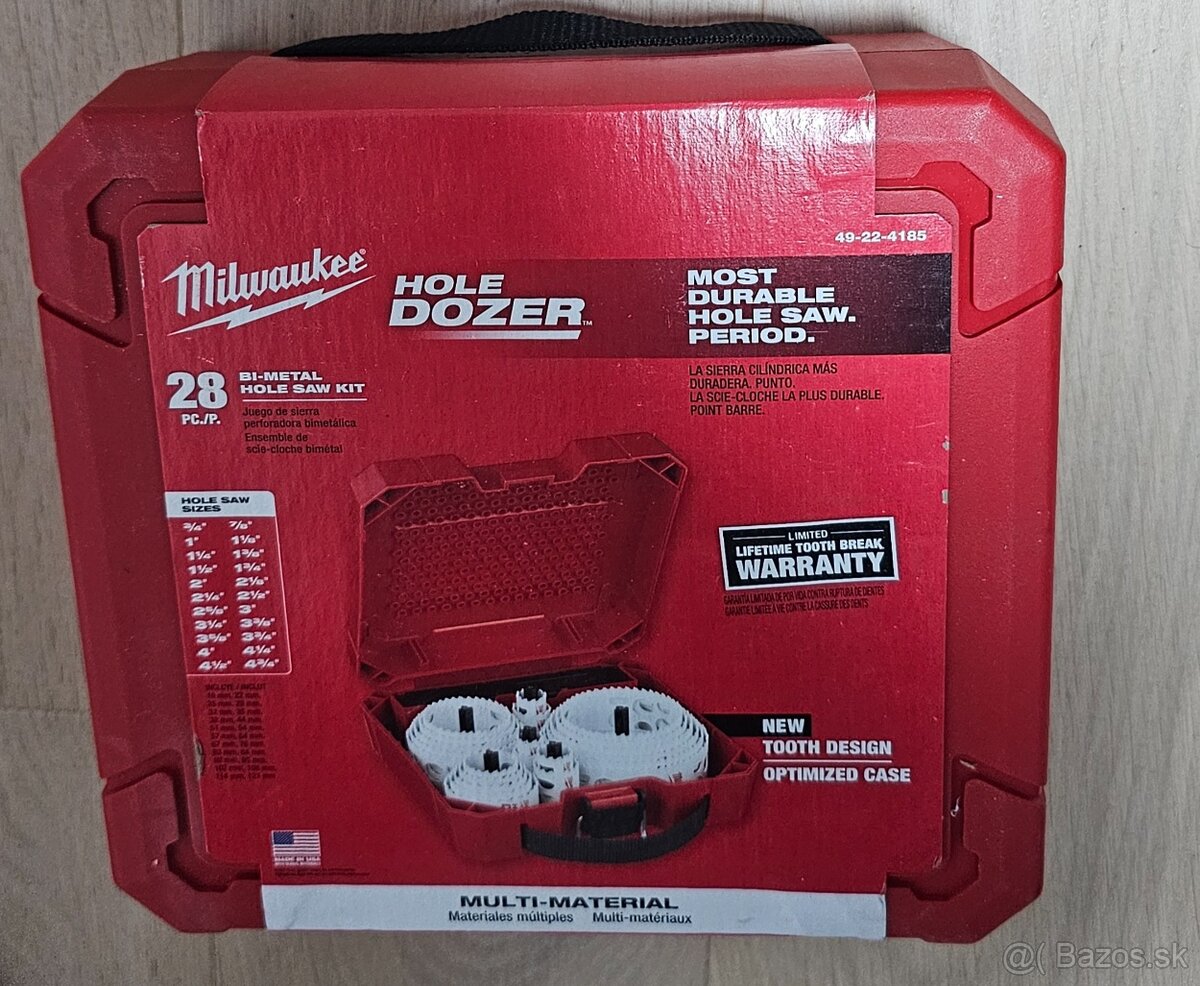 HOLE DOZER vykružováky až 28ks set
