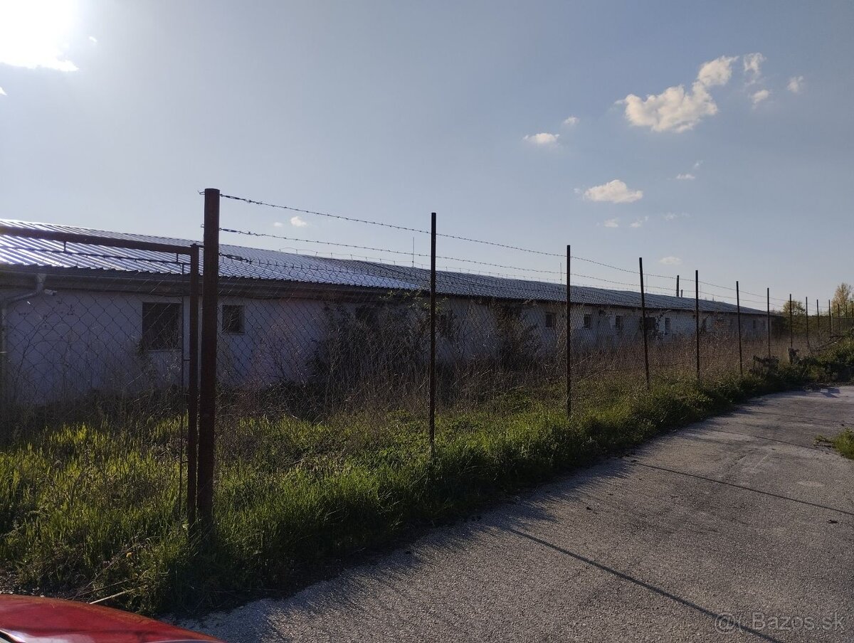 819 m2 samostatne stojaca hala s kanceláriou a 1izb. bytom