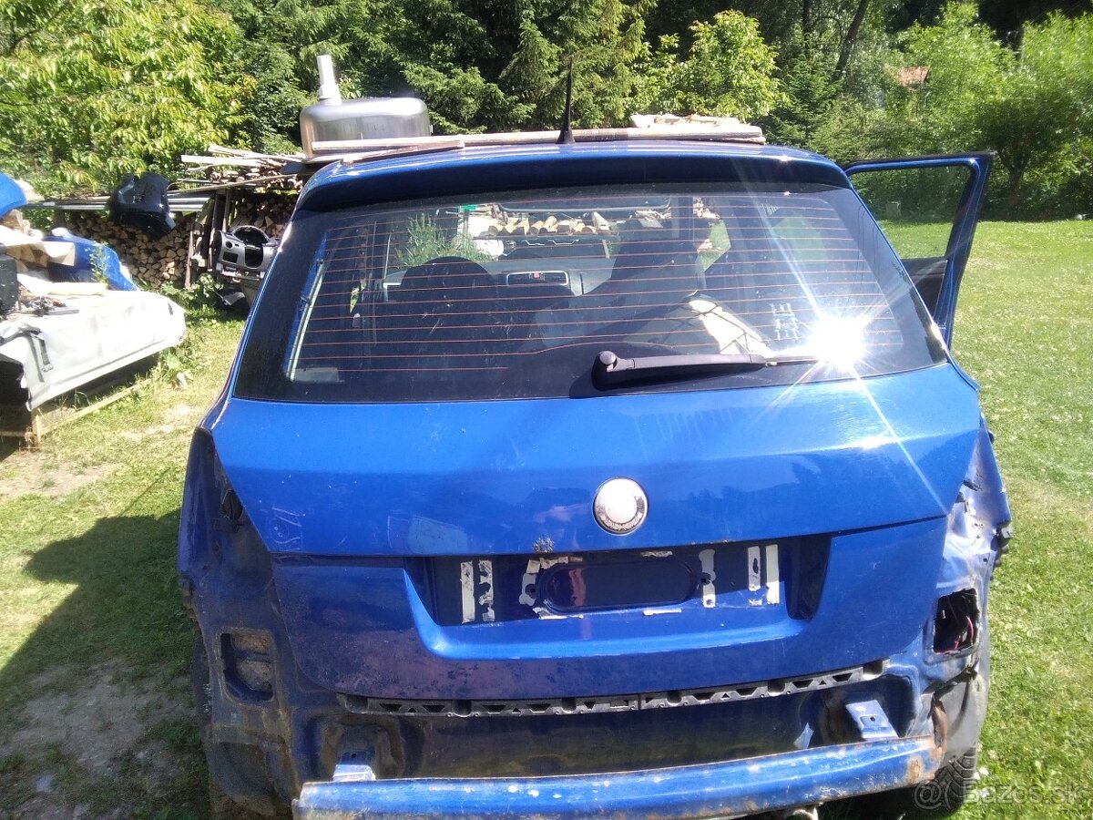 Skoda Fabia 2 zadné dvere zadná kapota