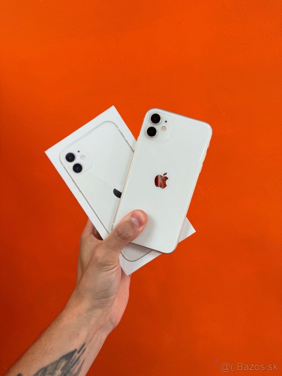 Apple iPhone 11 64gb - TOP STAV - White