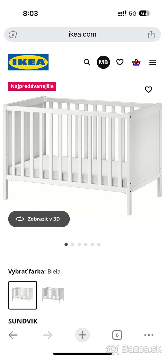Postielka Sundvik, matrac Krummelur