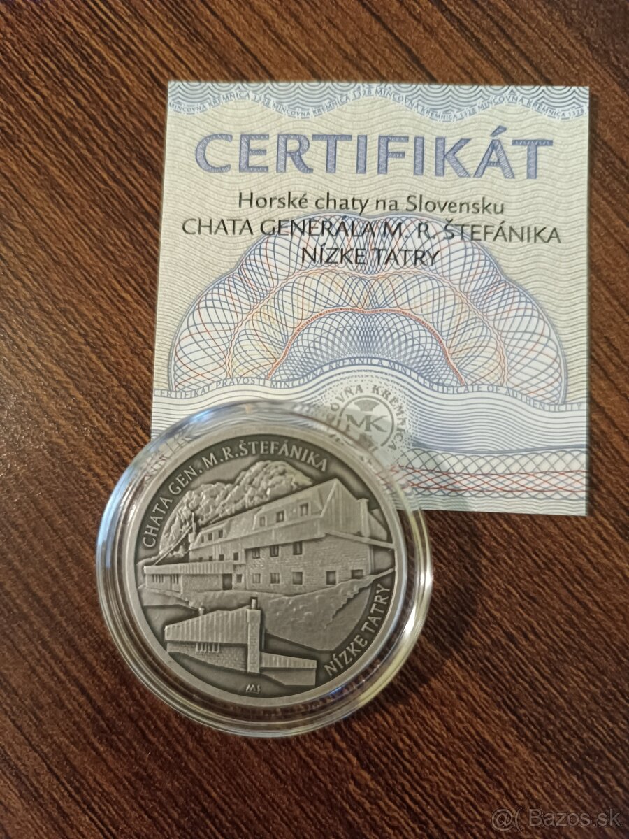 Strieborná medaila - Chata generála M.R. Štefánika