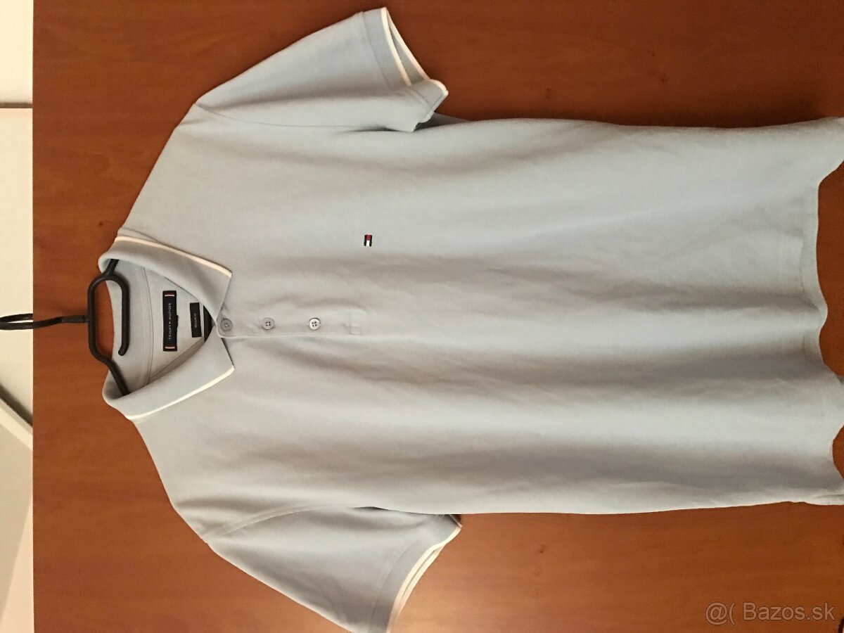 TOMMY HILFIGER originál belasé pánske polotricko L/XL