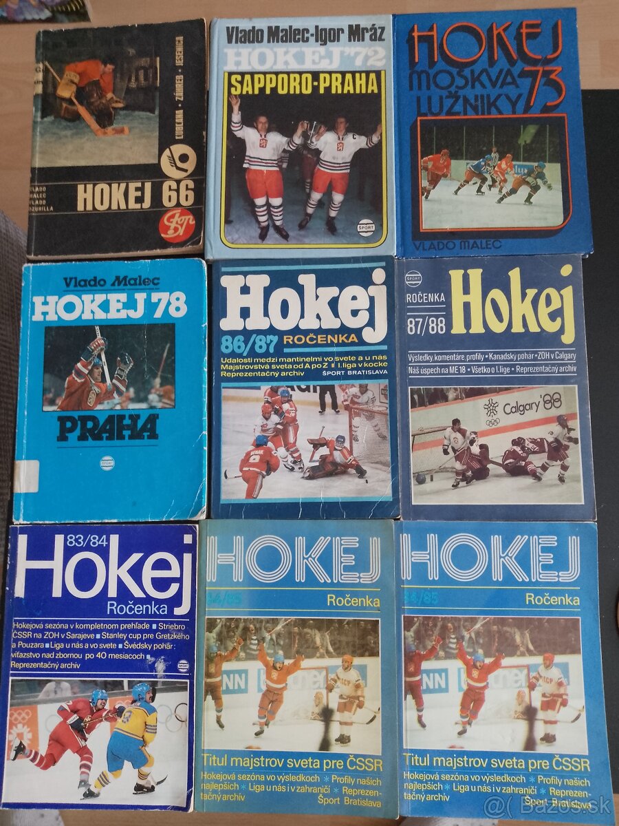 Predám knihy o hokeji