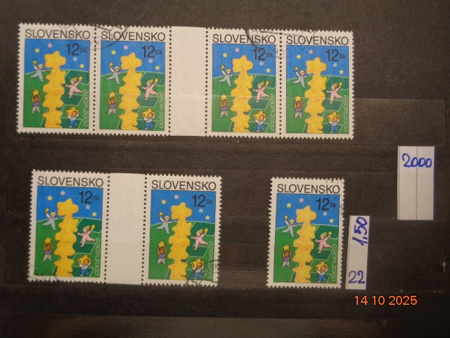 POŠTOVÉ ZNÁMKA - SLOVENSKO - 2 - 12 FOTO