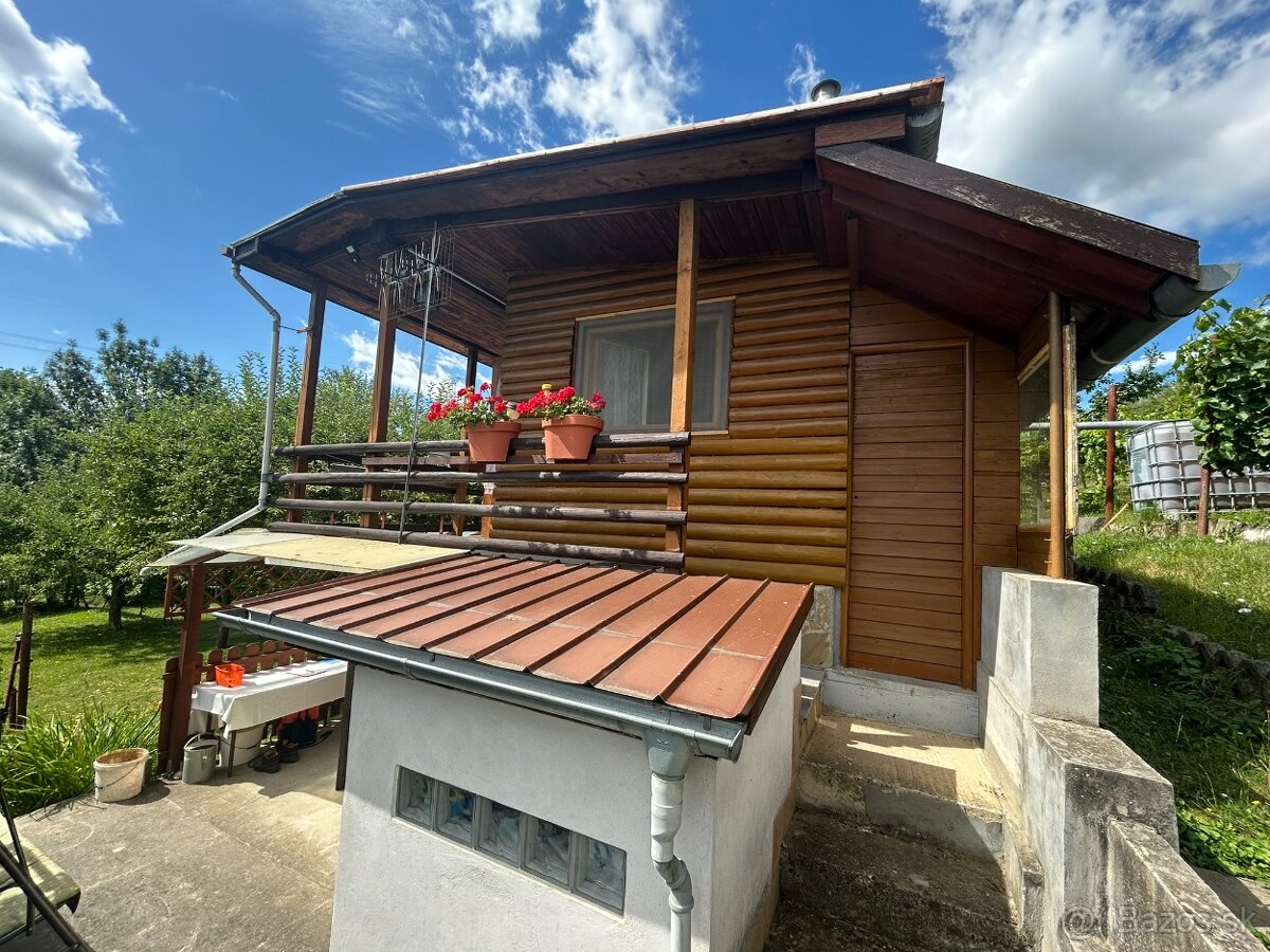 Predaj chatky s veľkou záhradou, vinica, Bzince pod Javorino