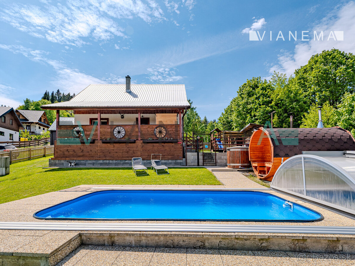 IBA U NÁS Wellness chata so súpisným číslom na hranici SR/Č