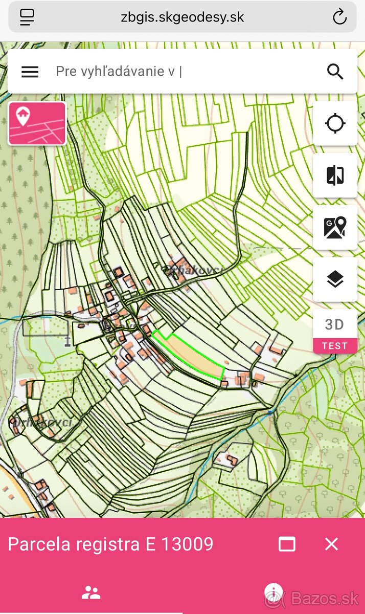 Predaj pozemkov Horná Súča .
