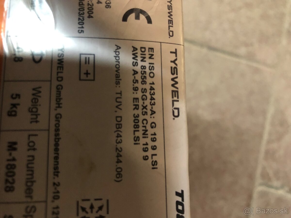 Tysweld zvárací drôt 308LSi 0,8 5kg