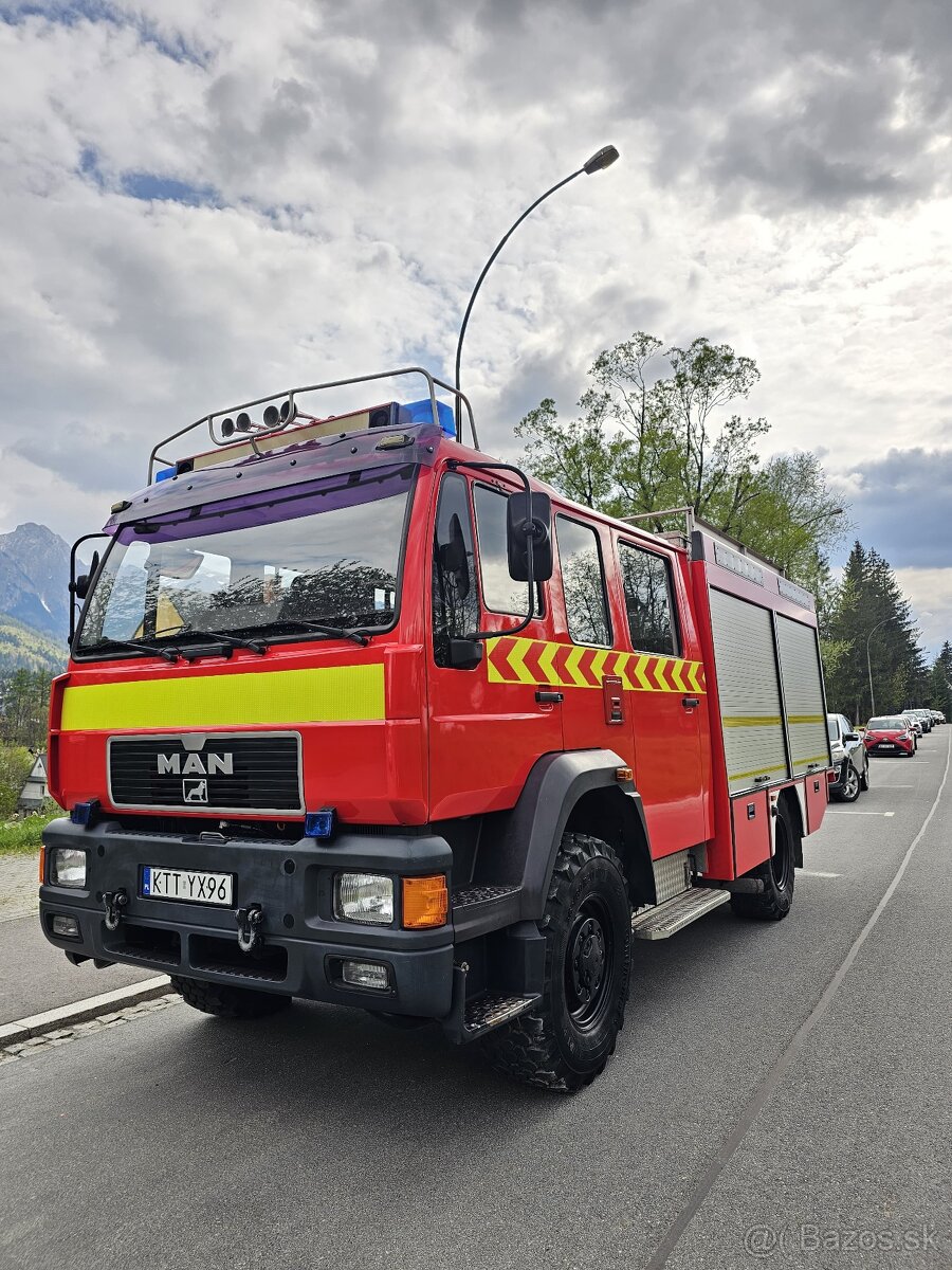 Man 4x4 Hasičske auto vozidlo ziegler Camper caravan