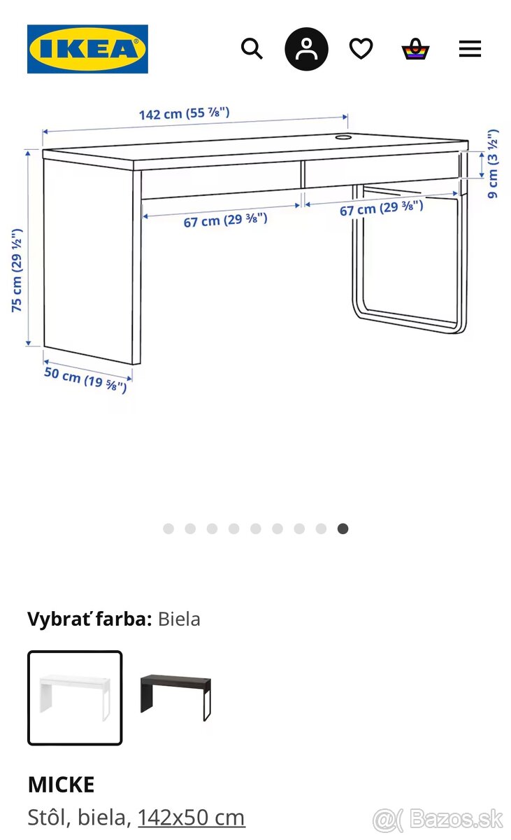 Pracovny stôl Ikea