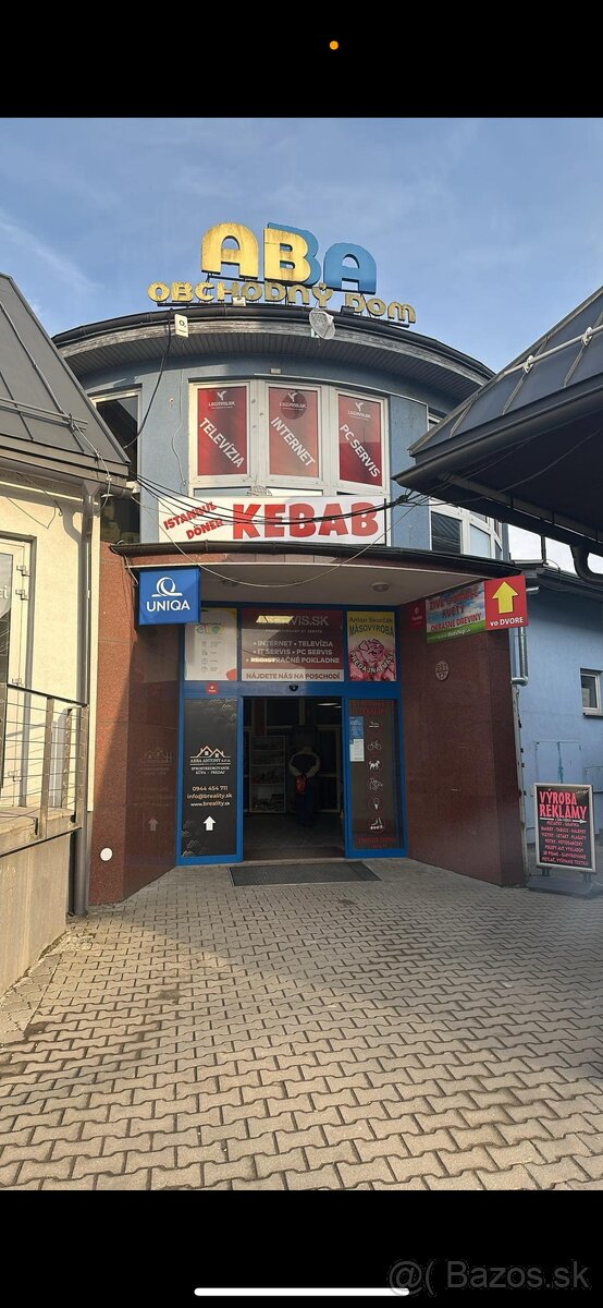 Odstupenie kebab prevádzky, rychle občerstvenie