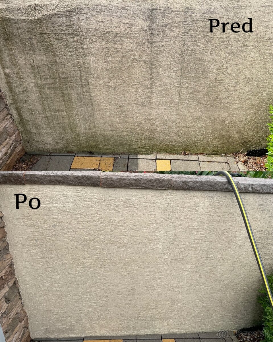 Vysokotlakové čistenie, čistenie fasády, strechy- Levice