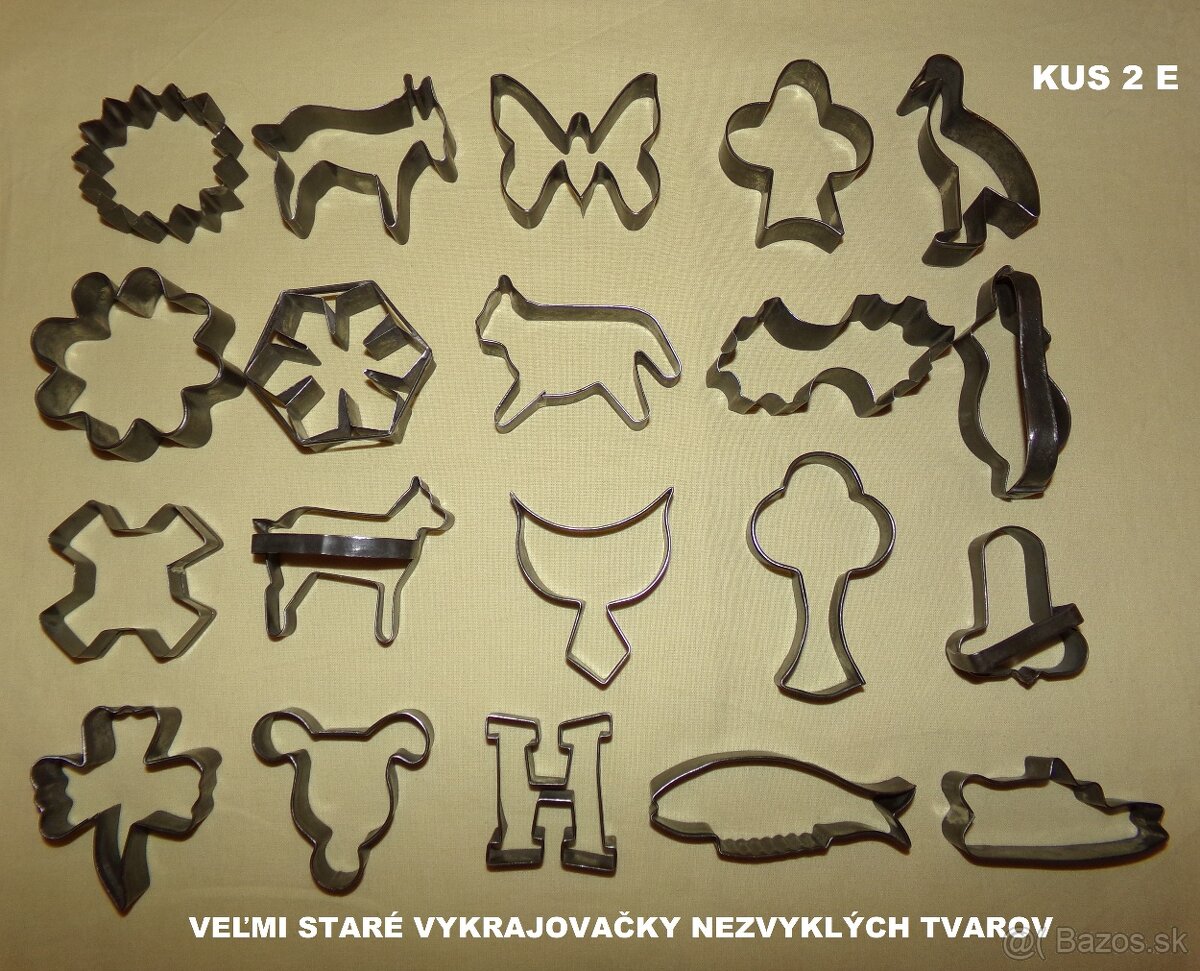 VYKRAJOVAČKY A FORMIČKY staré do zbierky aj na pečenie