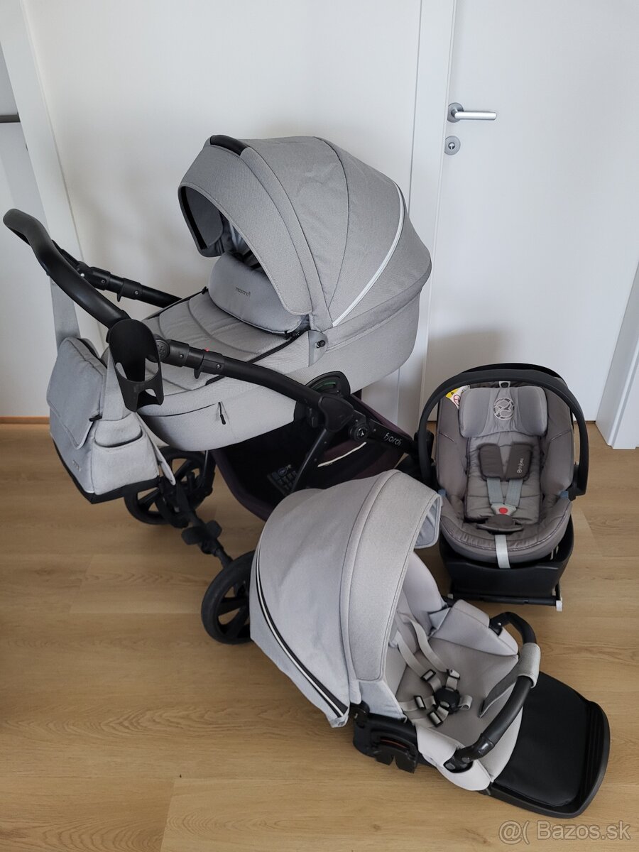 Kočík Noordi Fjordi + vajíčko Cybex Aton 5