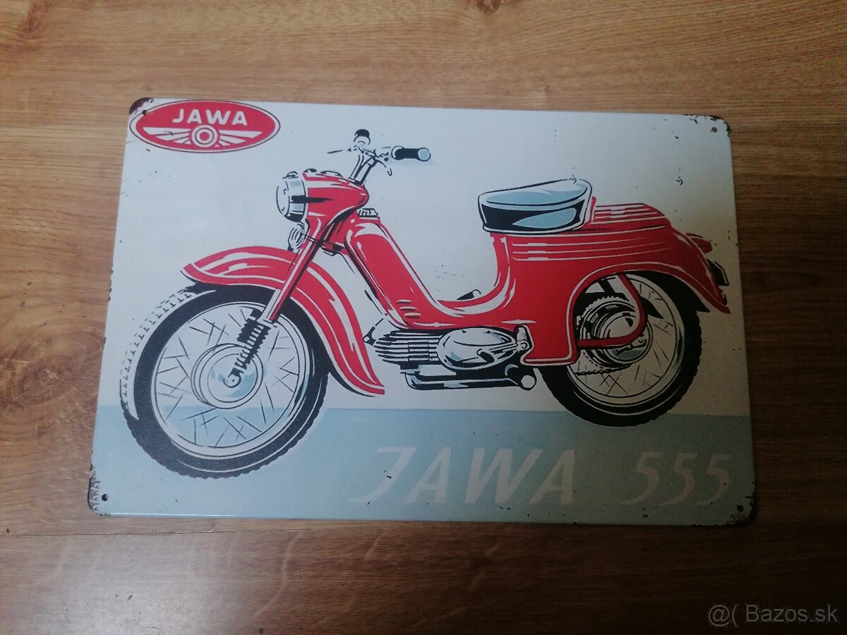 Plechová tabuľa Jawa 555