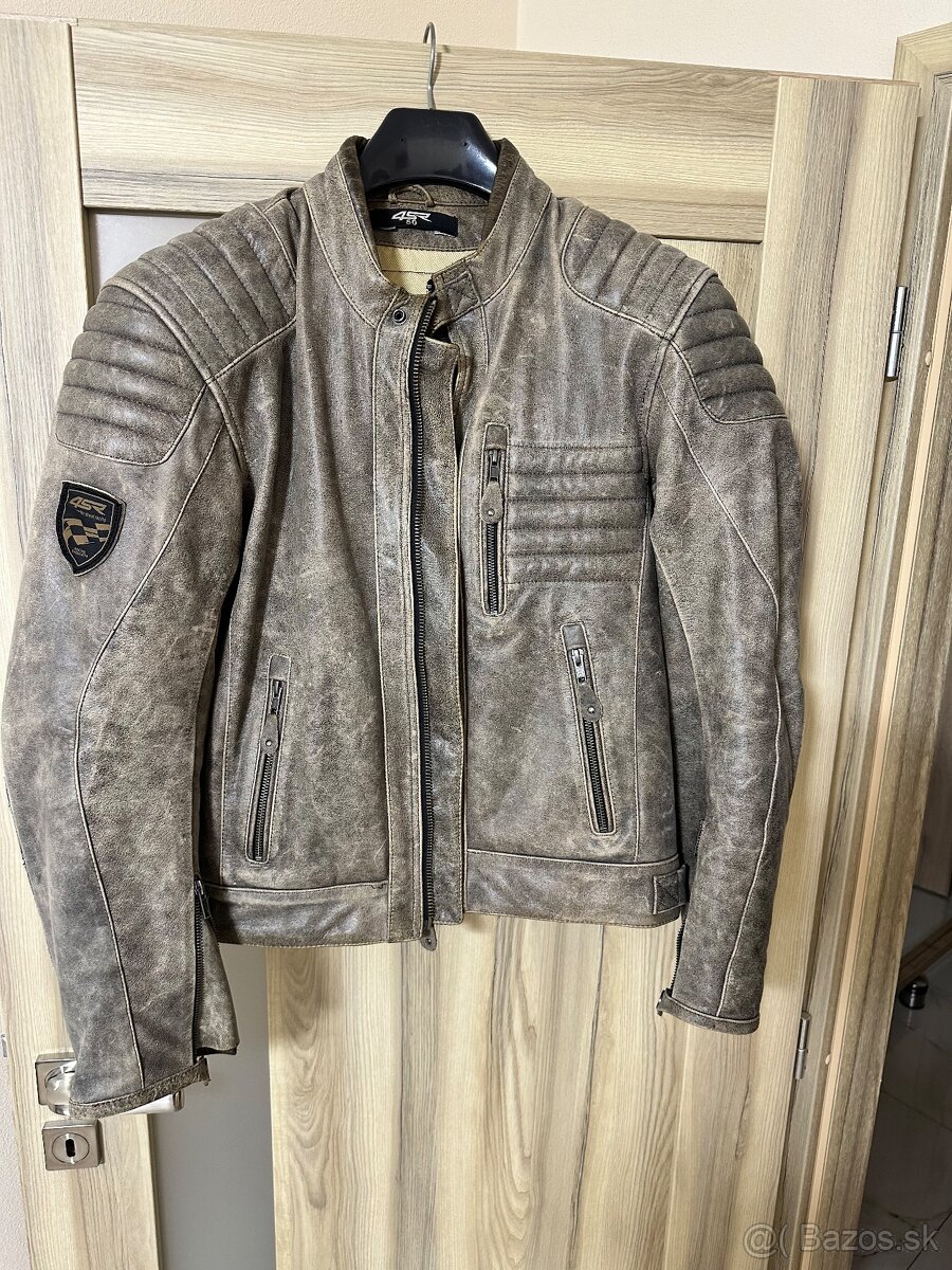 Motorkárska bunda z byvolej kože