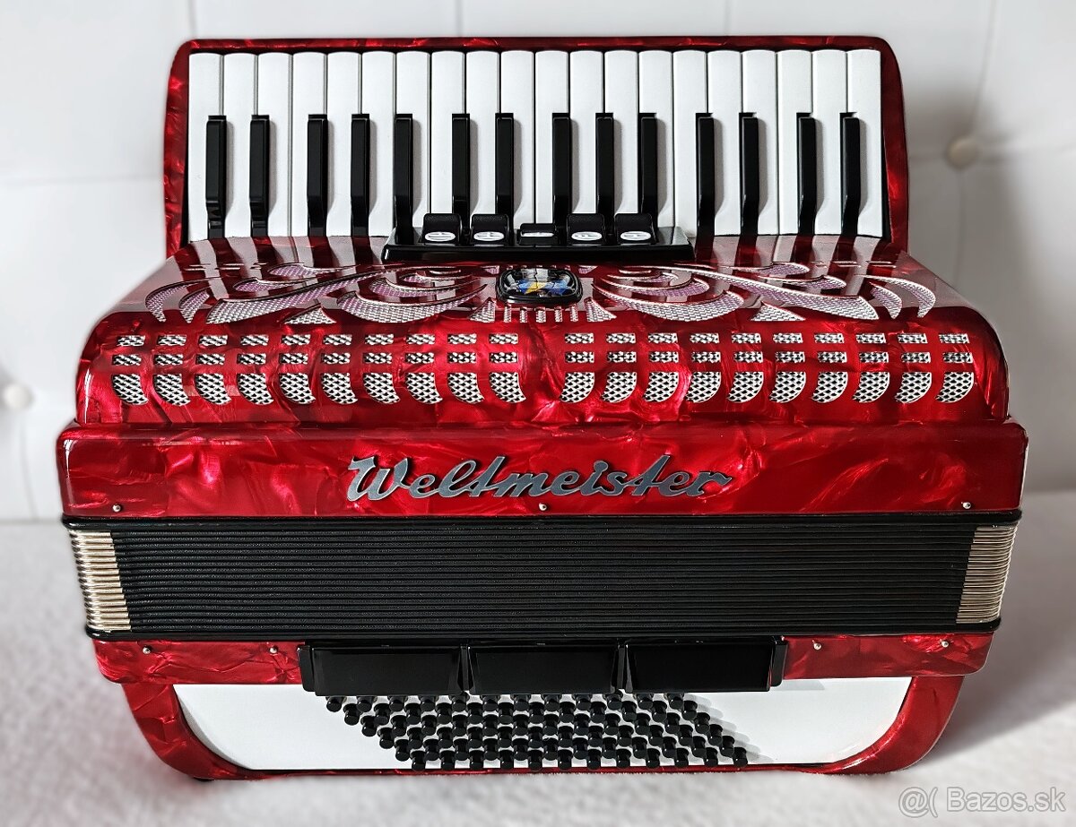 Predam akordeon Weltmeister Caprice 72 bas., TOP stav...