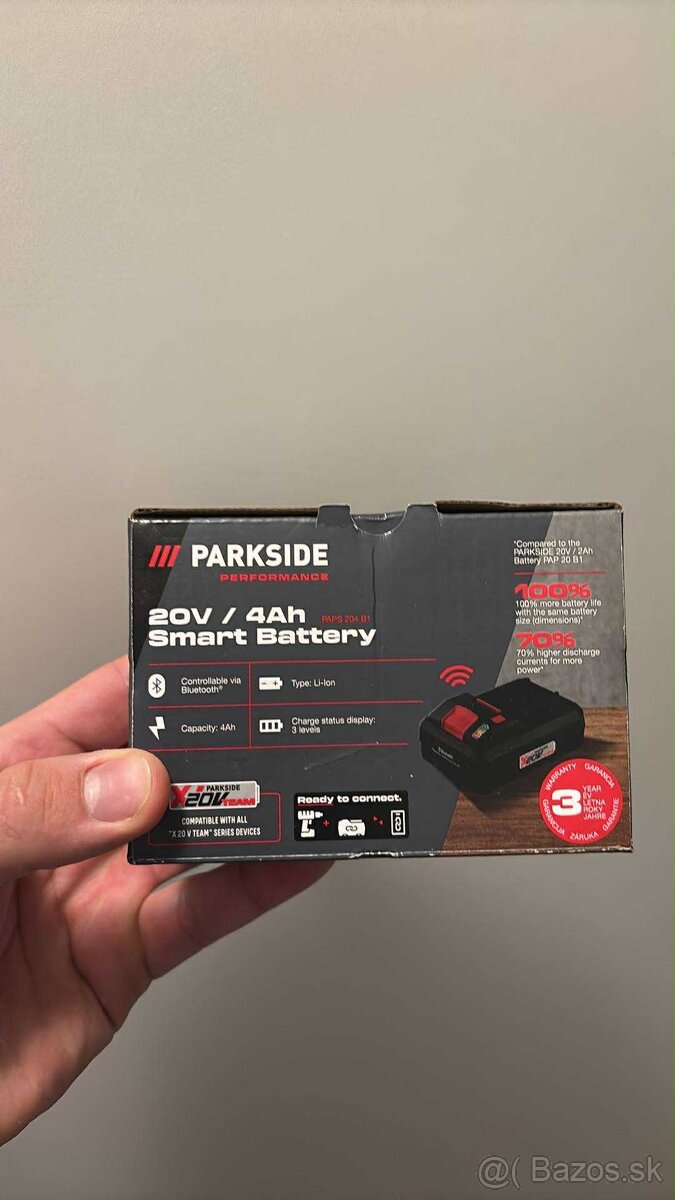 Parkside akumulátor 4Ah / 8Ah