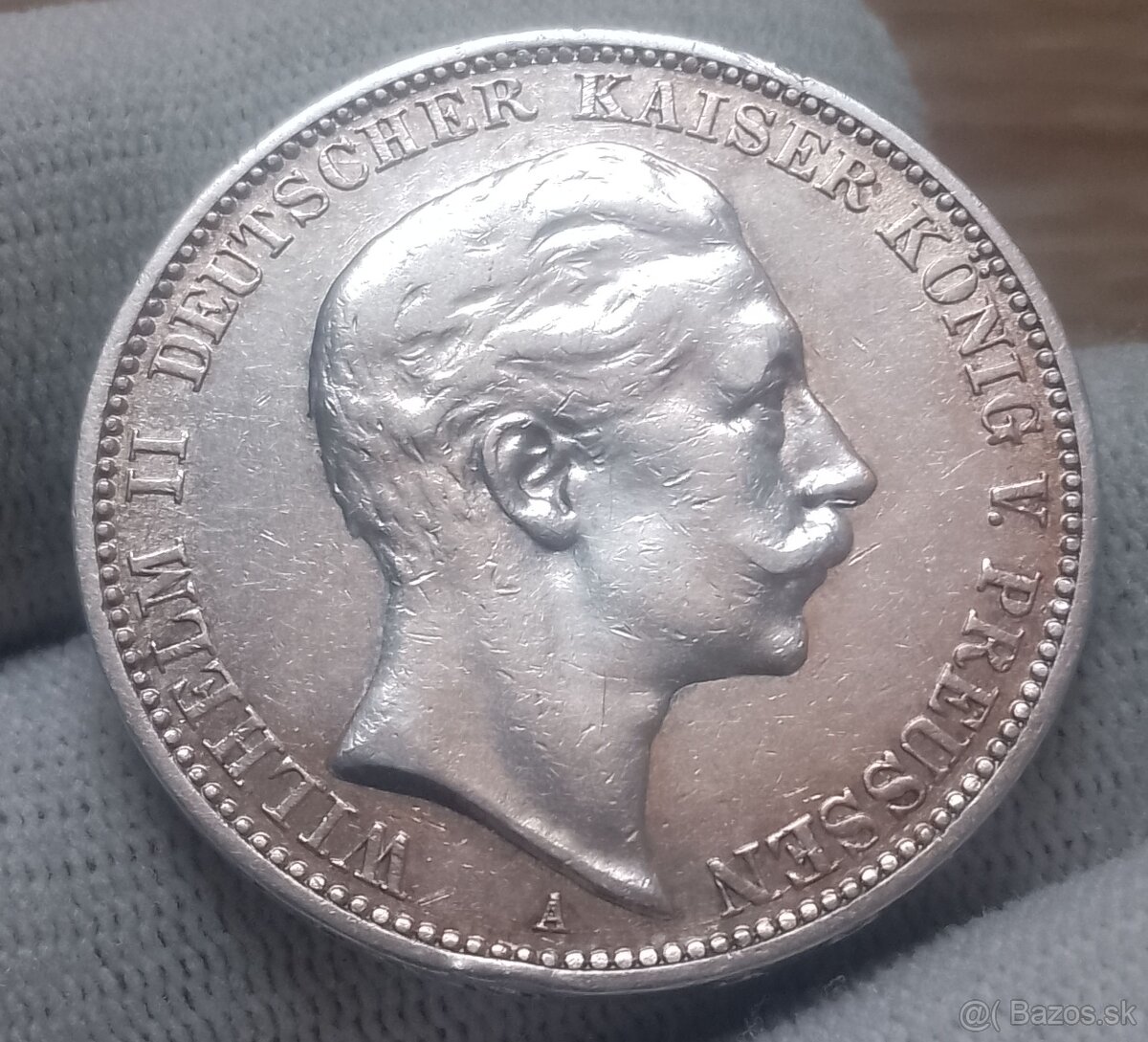 Strieborné mince Nemecka.