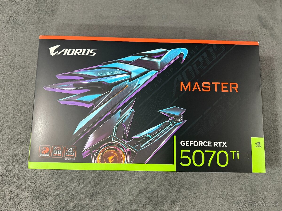 GIGABYTE AORUS GeForce RTX 5070 Ti MASTER 16G