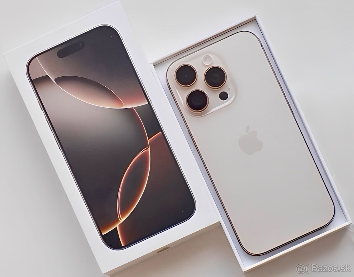 iPhone 16 Pro Desert Titanium BATERIE 100% TOP