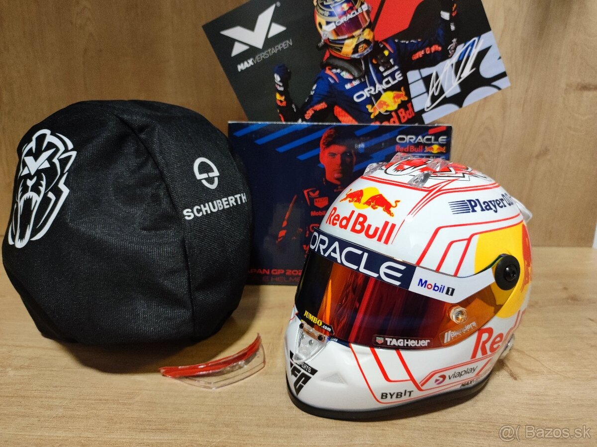 Max Verstappen - Janponsko + podpis karta - Red Bull Racing