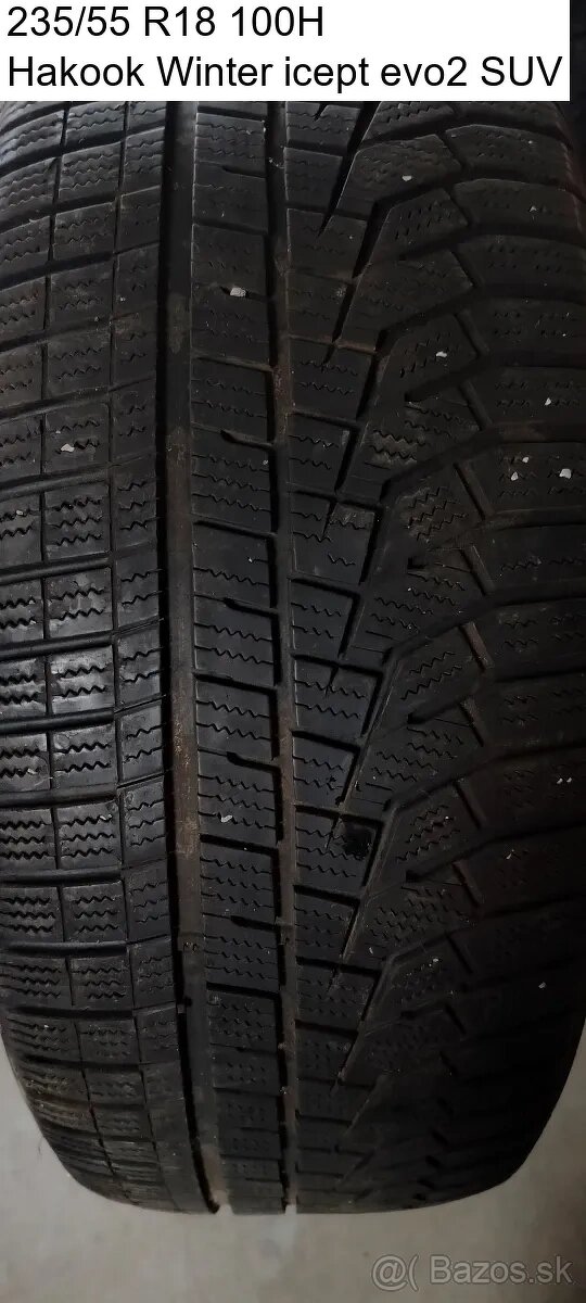Predám 1 zimnú pneumatiku 235/55 R18 100H Hakook