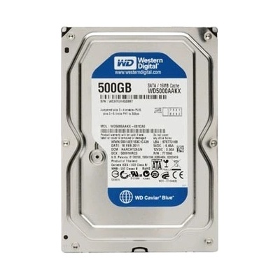 Predám 10+ kusov HDD 3.5" WD 500GB WD5000AAKX2