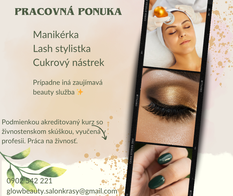 Lash stylistka, manikérka, cukrový nástrek