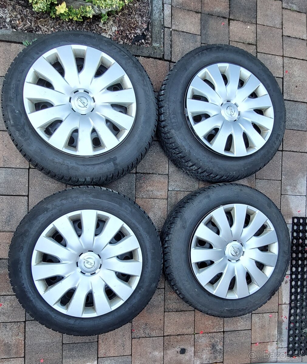Komplet disky + zimné pneumatiky Dunlop 205/60R16 pre Opel