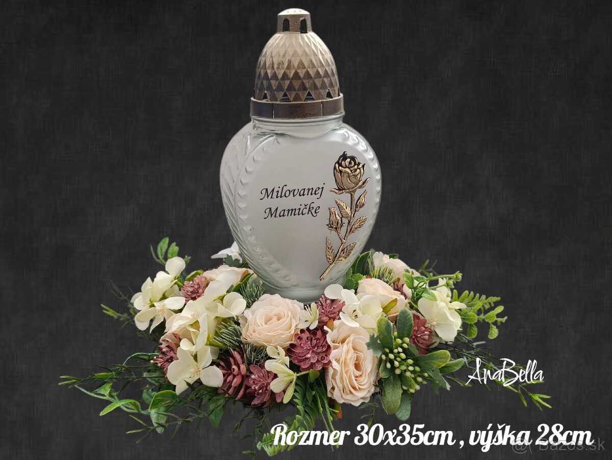 Ikebana na hrob, kahanec pre mamičku
