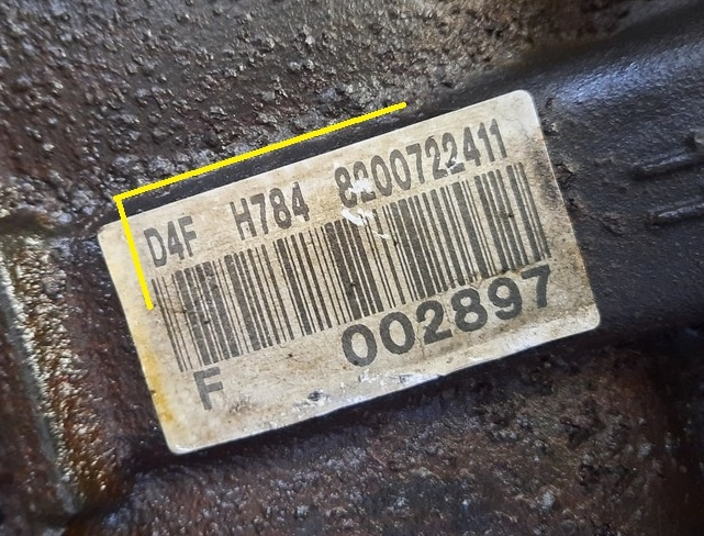 predám Motor D4F H7 RENAULT 1.2 motor D4FH784 8200722411  FI