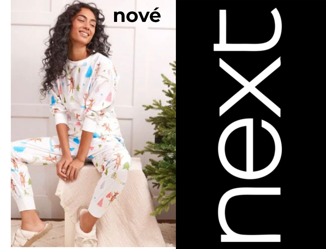 NOVÉ ///// NEXT luxusné pyžamo + papuče set.