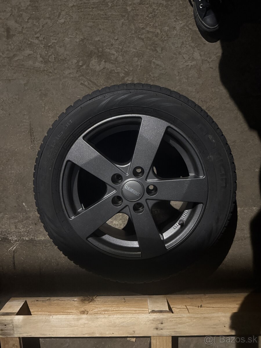 Predám zimné pneumatiky 205/55 R16  91T na ALLU diskoch