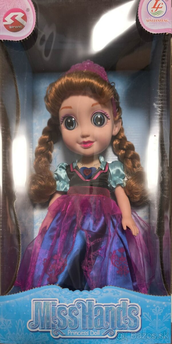 Bábika Anna a Elsa vysoká 36 cm spieva a svieti