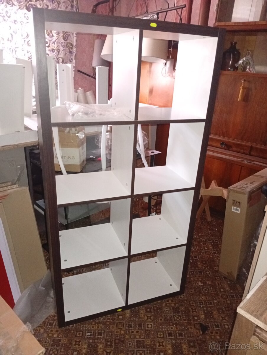 Regál + knižnica(obývacia stena )