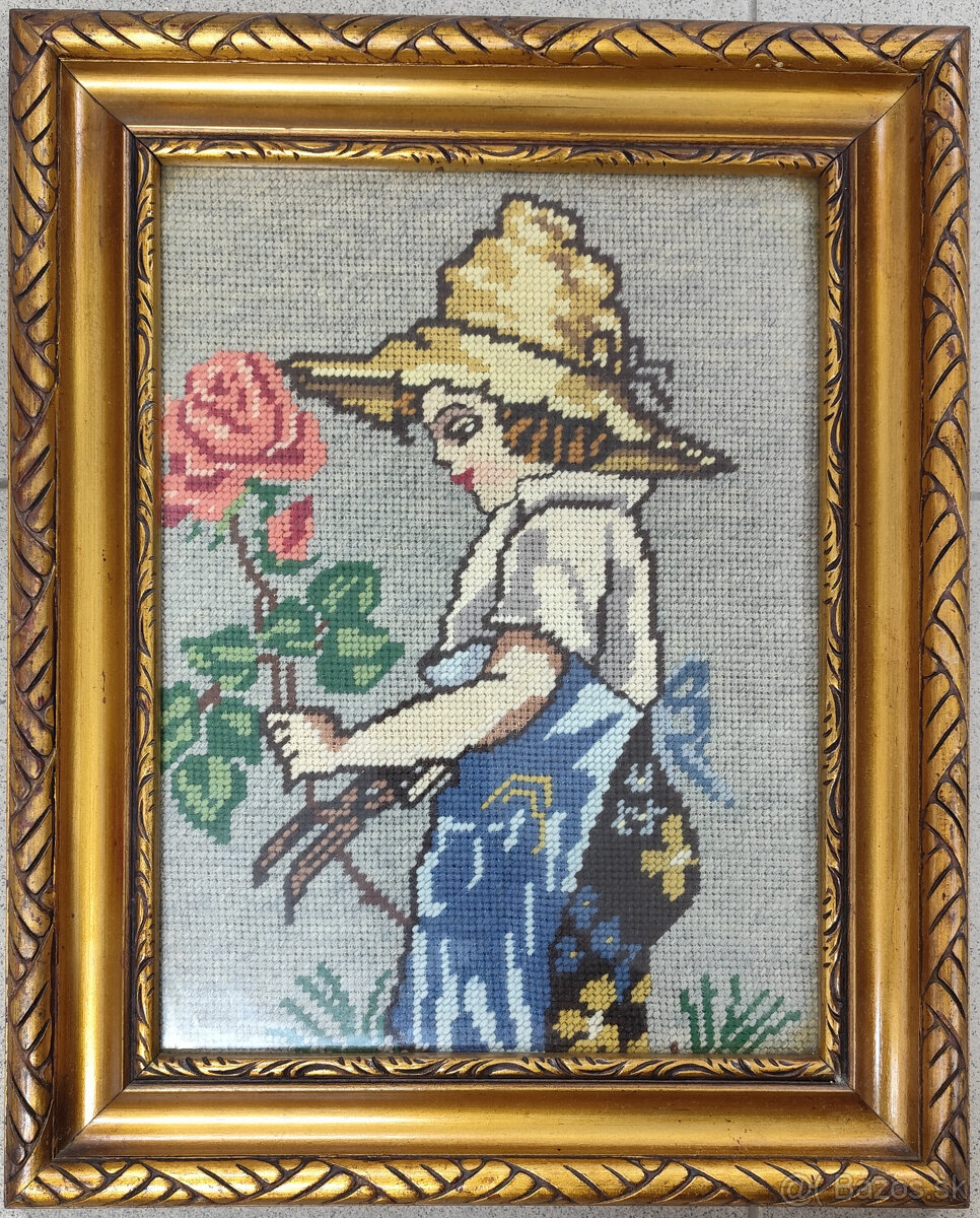Vyšívaný obraz 41x33cm