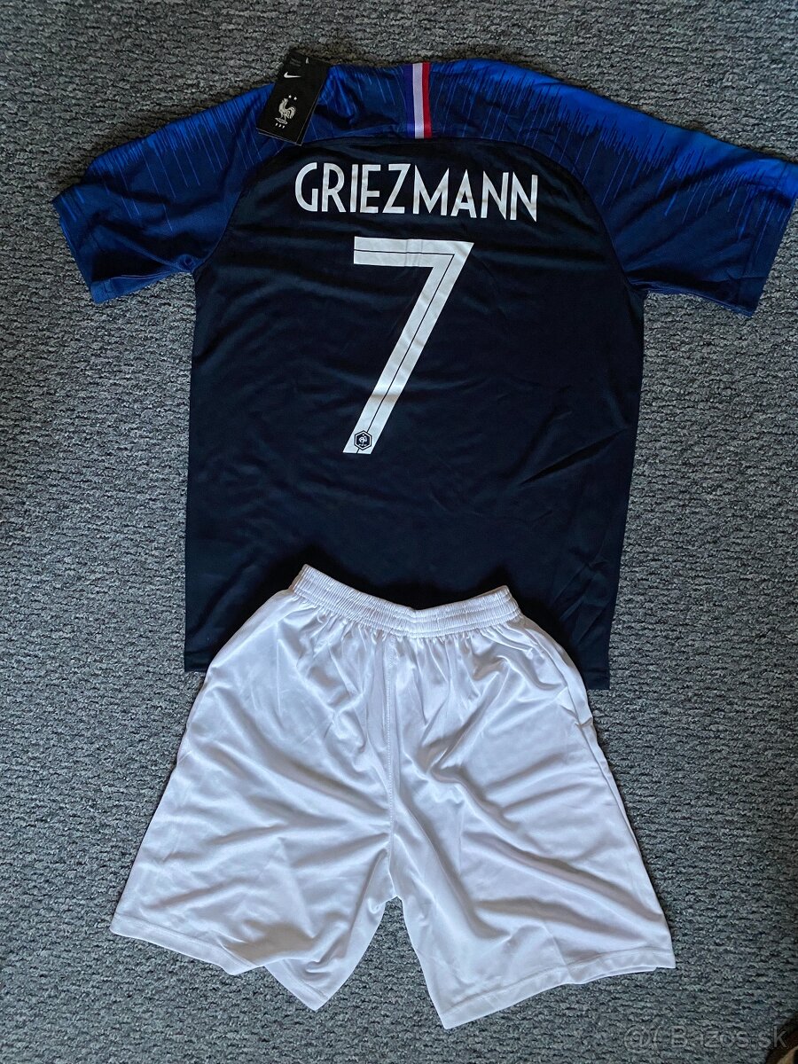 futbalový dres + šortky Griezmann 7 Francúzsko (L)