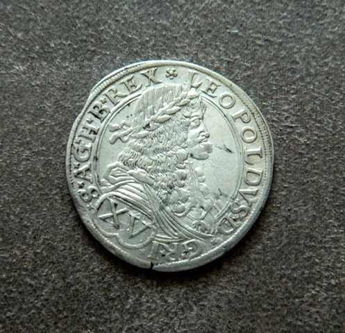 Predám XV grajciar 1676 Viedeň Leopold I.