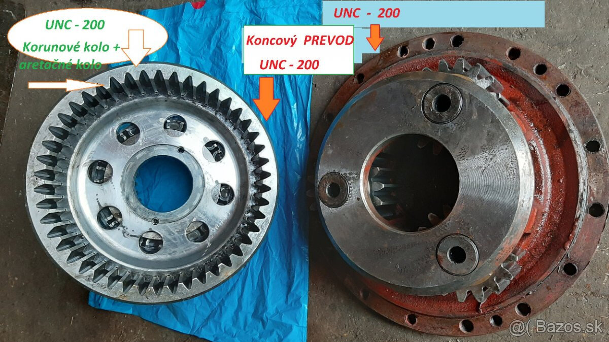 unc 200, UNC 201, UNK 320, LKT120 ,UN 053 diely ZŤS strojov