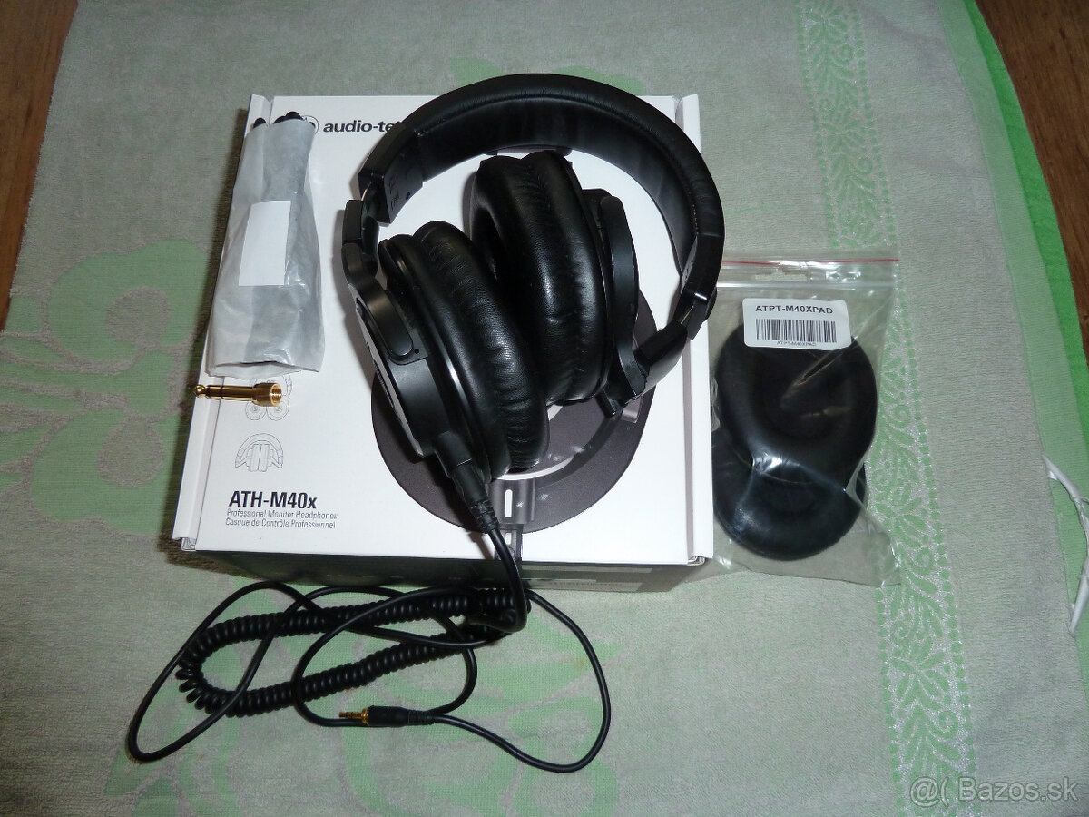 Predám ako nové úžasné slúchadlá Audio-Technica ATH-M40X