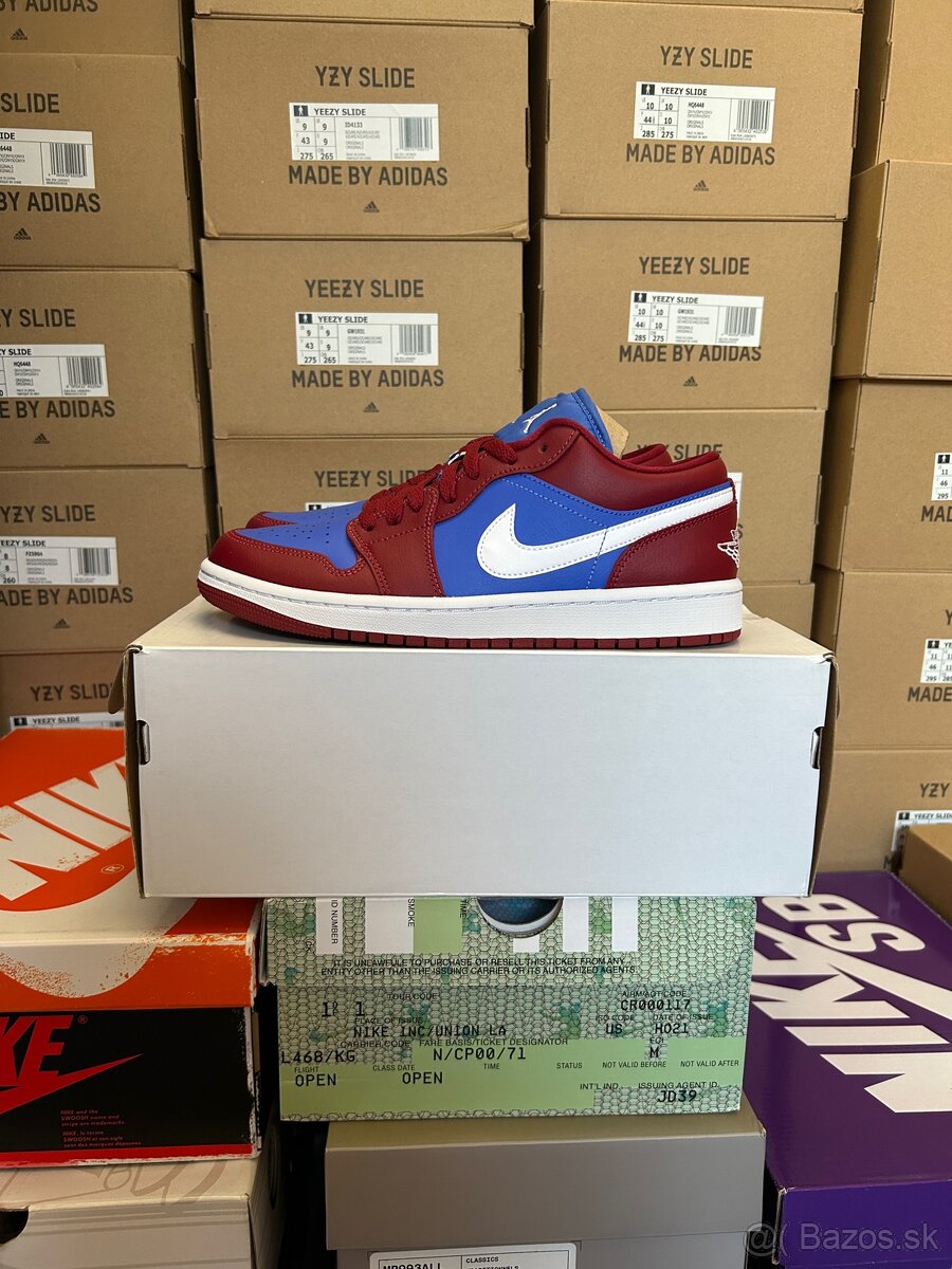 Nike Air Jordan 1 Low Pomegranate Medium Blue , 40Eu