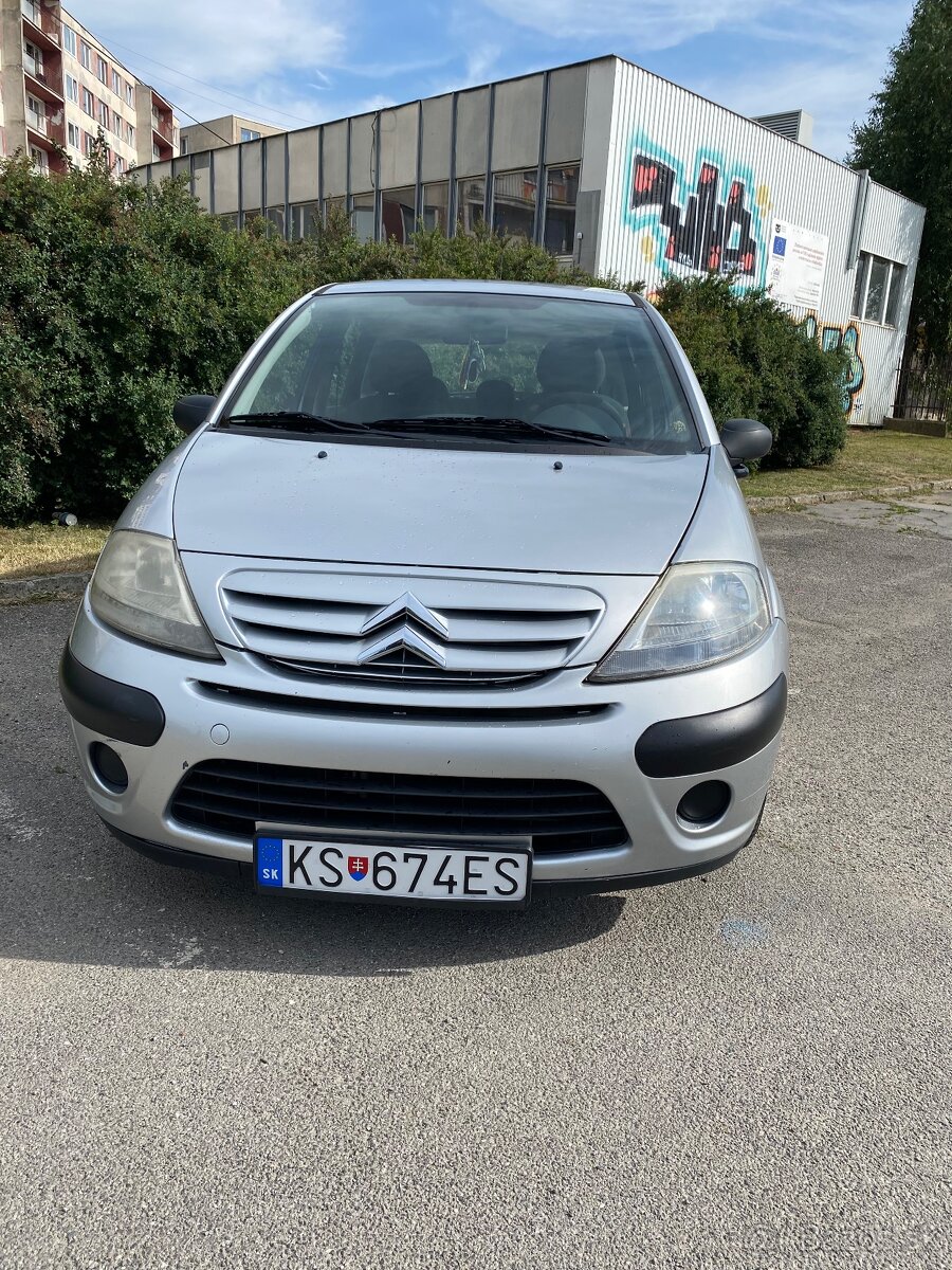 Na predaj: Citroën C3 1.4i,54kw, benzín, strieborná metalíza