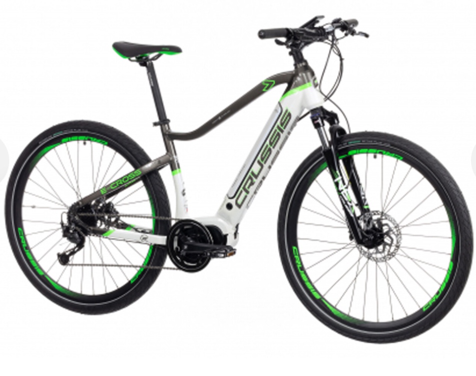 CRUSSIS e-Cross 7.7-S 17,5 Ah 20" bielo-zelený 2022