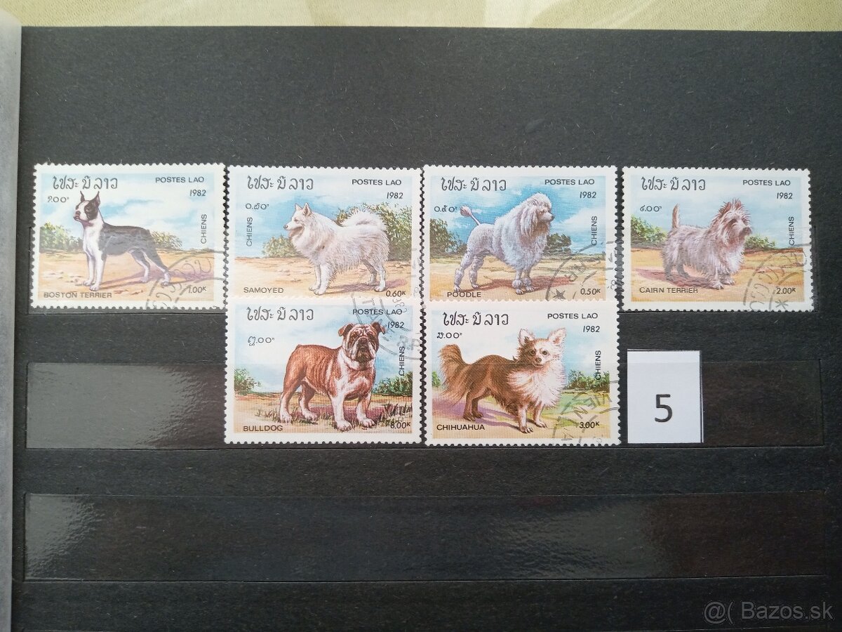 Poštové známky č.487 - AZIA - I.- 20 ks sérií