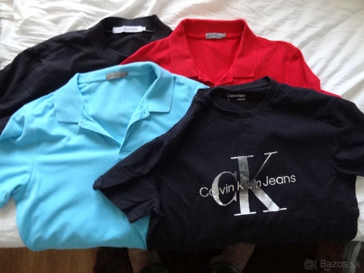 Predám 4ks tričká Calvin Klein-len pár krát použité
