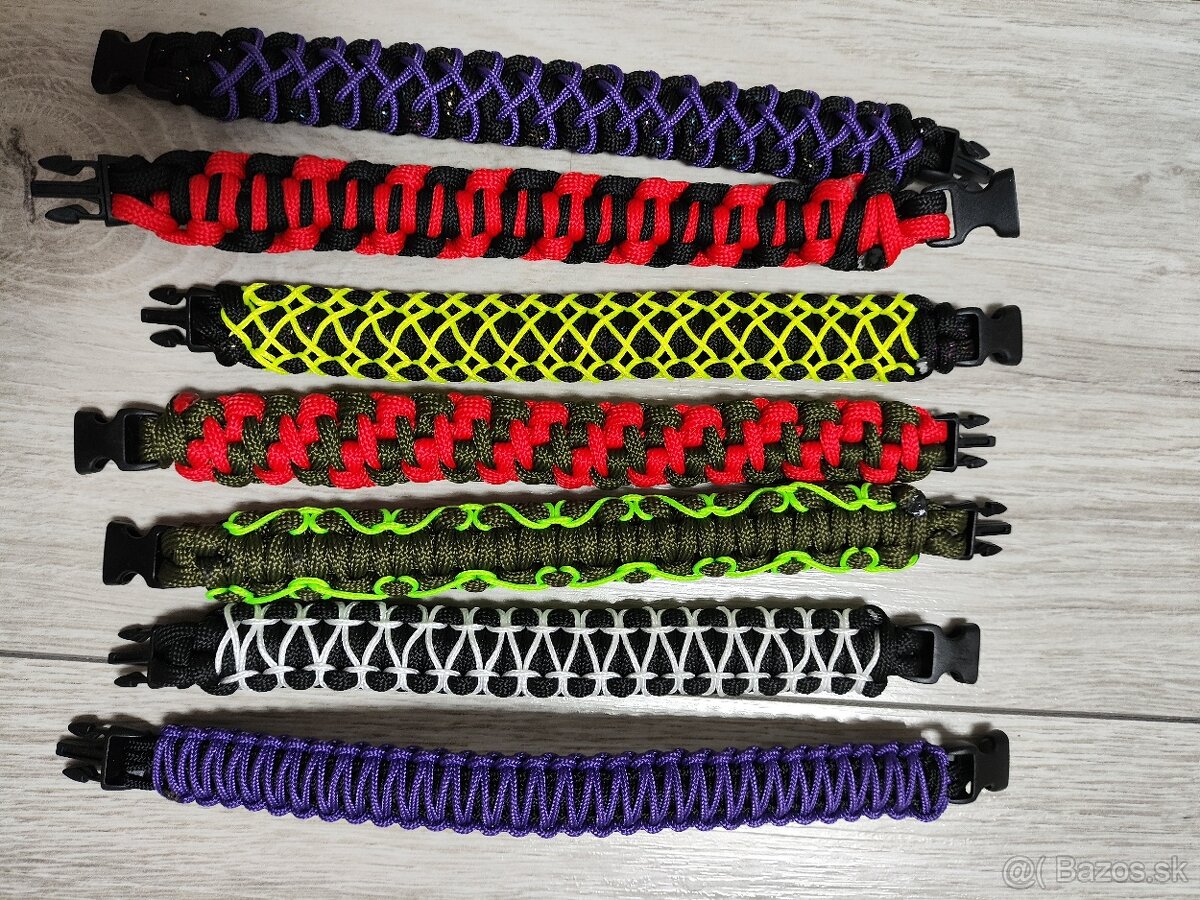 Predám náramky paracord,
