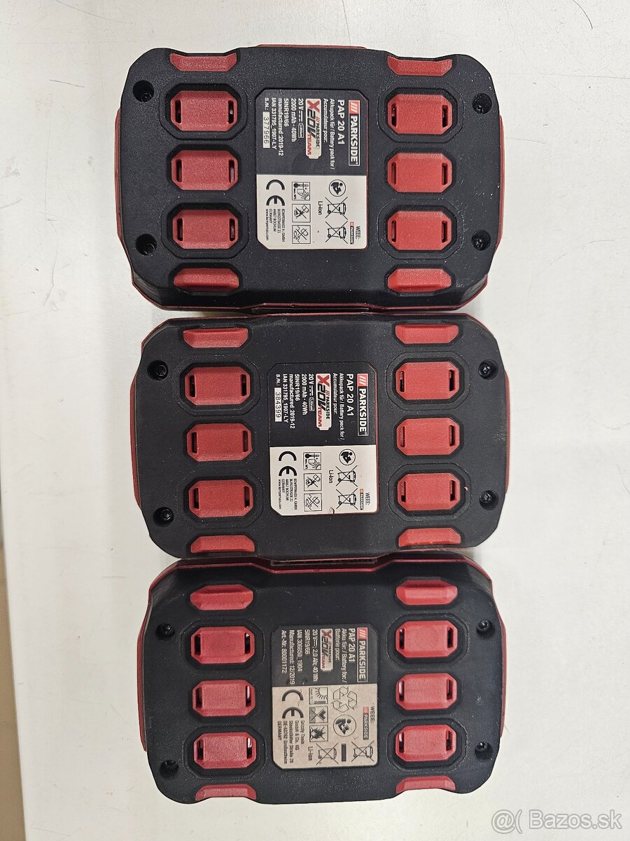 Baterie parkside 20v